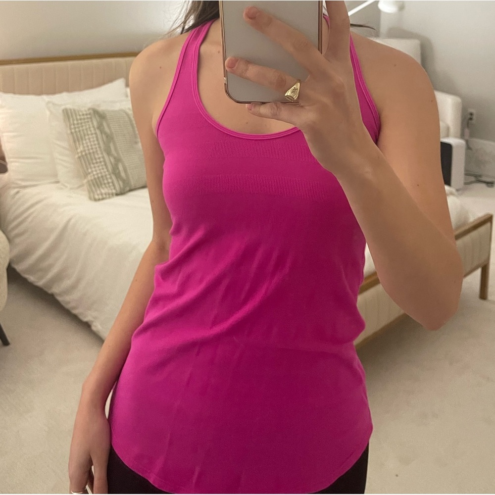 Lululemon swiftly tech racerback pink running tank